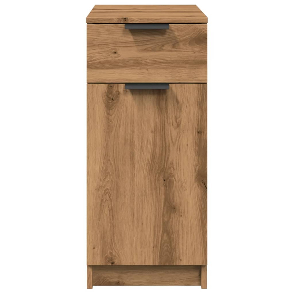 Produktbild för Sängbord artisan ek 33x50x75 cm konstruerat trä
