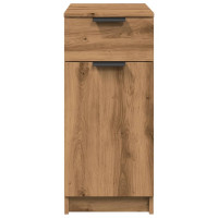 Produktbild för Sängbord artisan ek 33x50x75 cm konstruerat trä