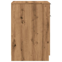 Produktbild för Sängbord artisan ek 33x50x75 cm konstruerat trä