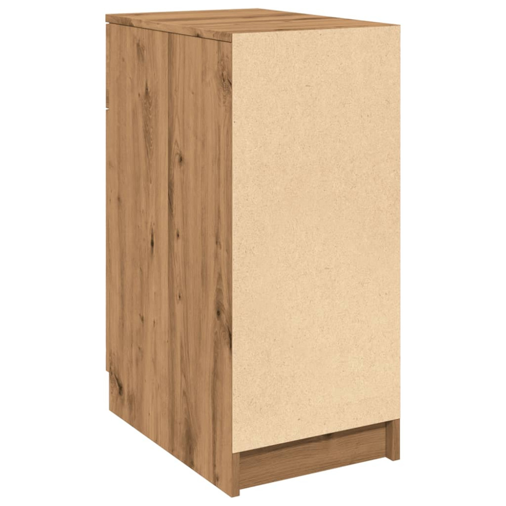Produktbild för Sängbord artisan ek 33x50x75 cm konstruerat trä