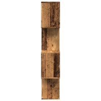 Produktbild för Bokhylla/Rumsavdelare 4 hyllplan 70x24x129 cm konstruerat trä