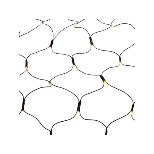 KONSTSMIDE Ljusslinga nät 96 varmvit LED 0,6x2m sv