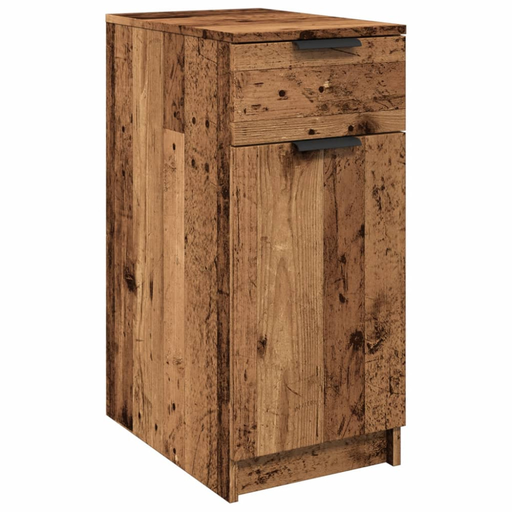 Produktbild för Skrivbordsskåp åldrat trä 33x50x75 cm konstruerat trä