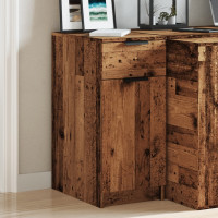 Produktbild för Skrivbordsskåp åldrat trä 33x50x75 cm konstruerat trä