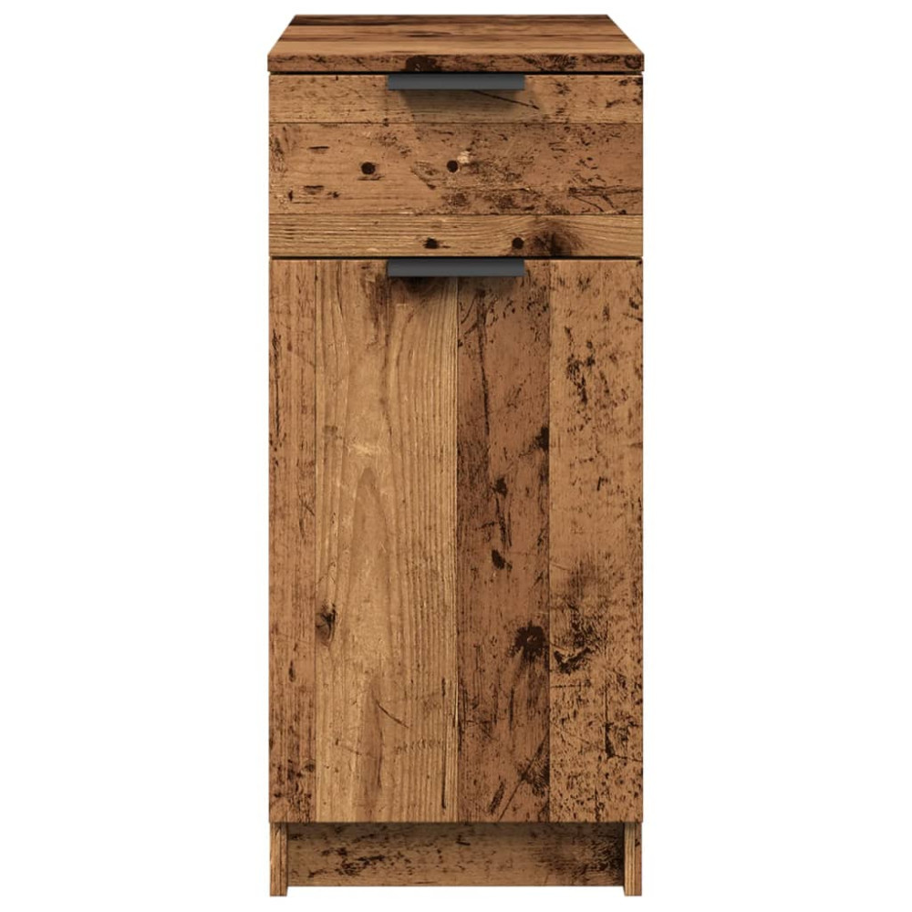 Produktbild för Skrivbordsskåp åldrat trä 33x50x75 cm konstruerat trä