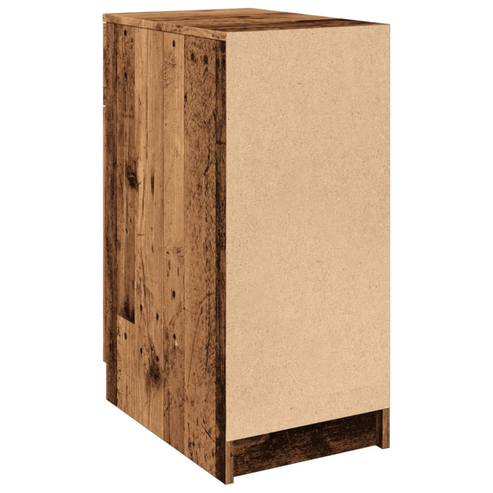 Produktbild för Skrivbordsskåp åldrat trä 33x50x75 cm konstruerat trä