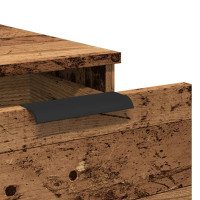 Produktbild för Skrivbordsskåp åldrat trä 33x50x75 cm konstruerat trä