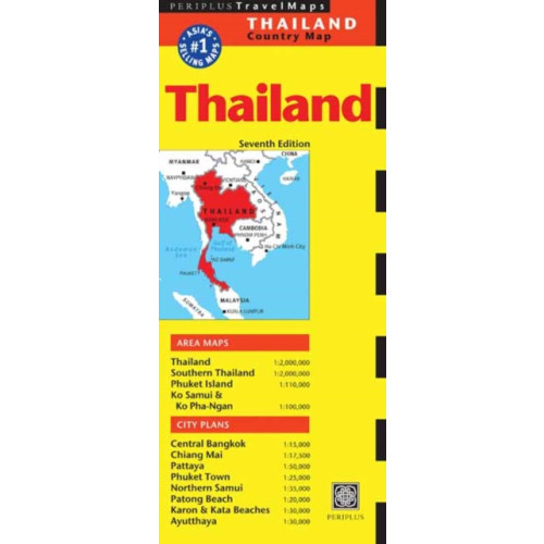 Periplus Editions Thailand Travel Map Seventh Edition