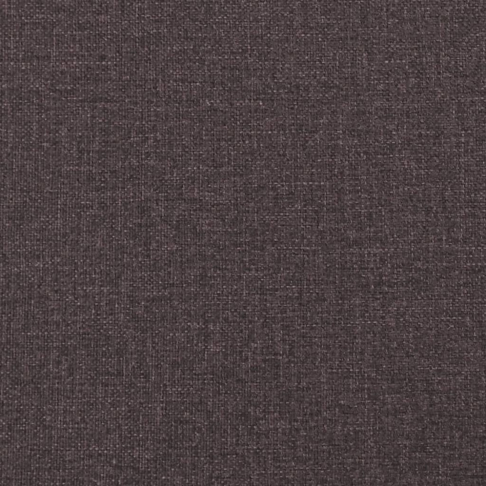 Produktbild för Ramsäng med madrass mörkbrun 100x200 cm tyg