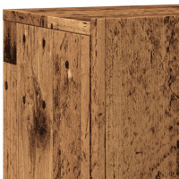 Produktbild för Väggmonterad tv-bänk 2 st gammalt trä 60x30x41 cm