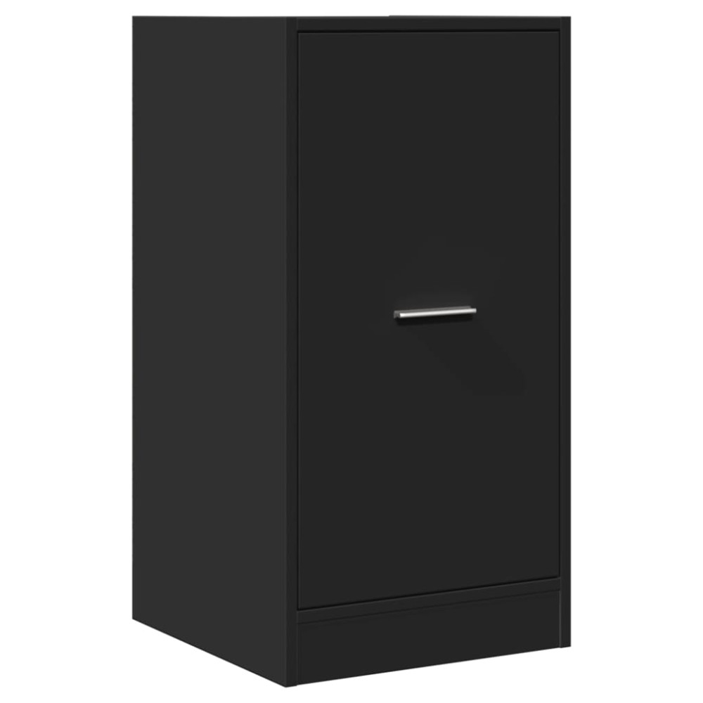 Produktbild för Apoteksskåp svart 40x41x77,5 cm konstruerat trä