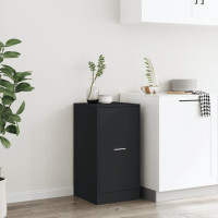 Produktbild för Apoteksskåp svart 40x41x77,5 cm konstruerat trä