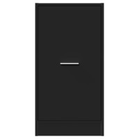 Produktbild för Apoteksskåp svart 40x41x77,5 cm konstruerat trä