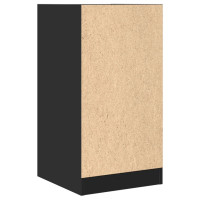 Produktbild för Apoteksskåp svart 40x41x77,5 cm konstruerat trä