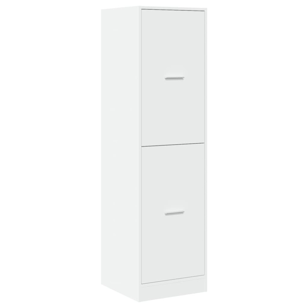 Produktbild för Apoteksskåp vit 40x41x144,5 cm konstruerat trä
