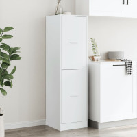 Produktbild för Apoteksskåp vit 40x41x144,5 cm konstruerat trä