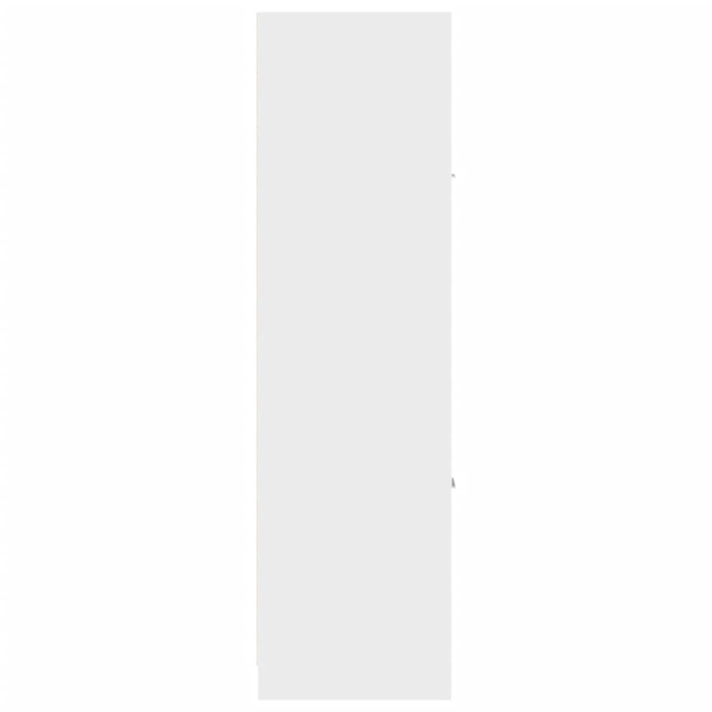 Produktbild för Apoteksskåp vit 40x41x144,5 cm konstruerat trä