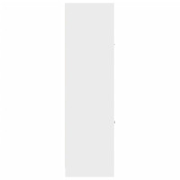 Produktbild för Apoteksskåp vit 40x41x144,5 cm konstruerat trä