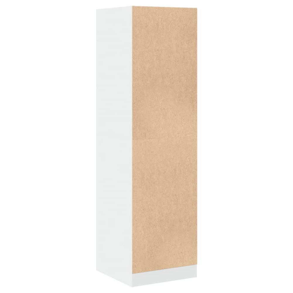 Produktbild för Apoteksskåp vit 40x41x144,5 cm konstruerat trä