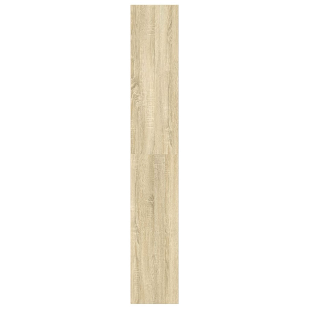 Produktbild för Bokhylla sonoma-ek 60x30x189 cm konstruerat trä