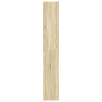 Produktbild för Bokhylla sonoma-ek 60x30x189 cm konstruerat trä