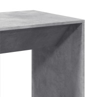 Produktbild för Barbord betonggrå 51x50x103,5 cm konstruerat trä