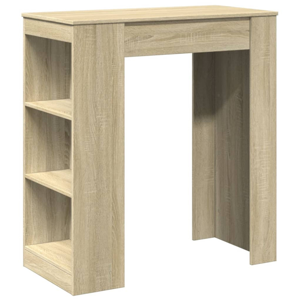 Produktbild för Barbord med hyllor sonoma-ek 95x47x103,5 cm konstruerat trä