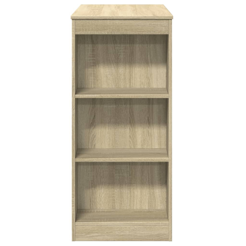 Produktbild för Barbord med hyllor sonoma-ek 95x47x103,5 cm konstruerat trä