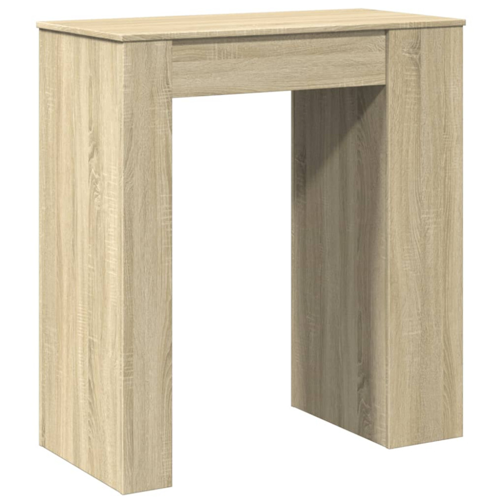 Produktbild för Barbord med hyllor sonoma-ek 95x47x103,5 cm konstruerat trä