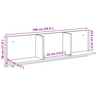 Produktbild för Väggskåp 100x16,5x30 cm sonoma-ek konstruerat trä