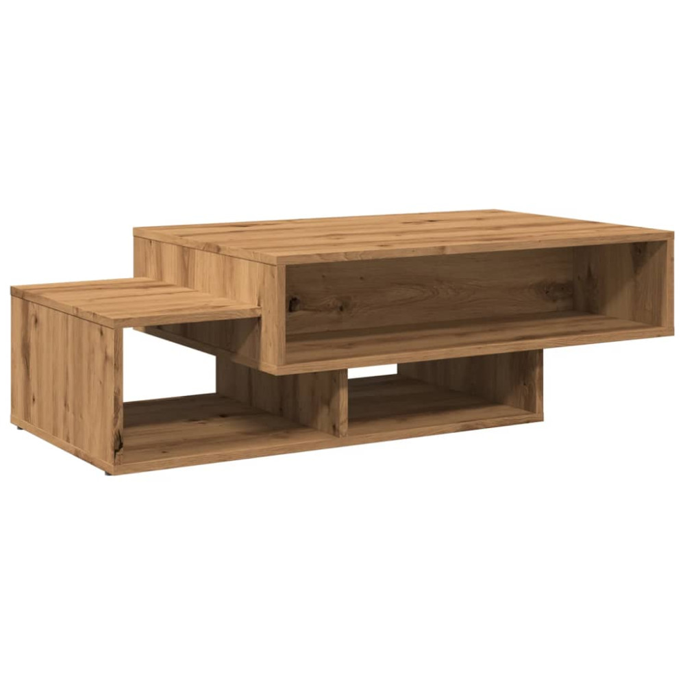Produktbild för Soffbord artisian ek 105x55x32 cm konstruerat trä