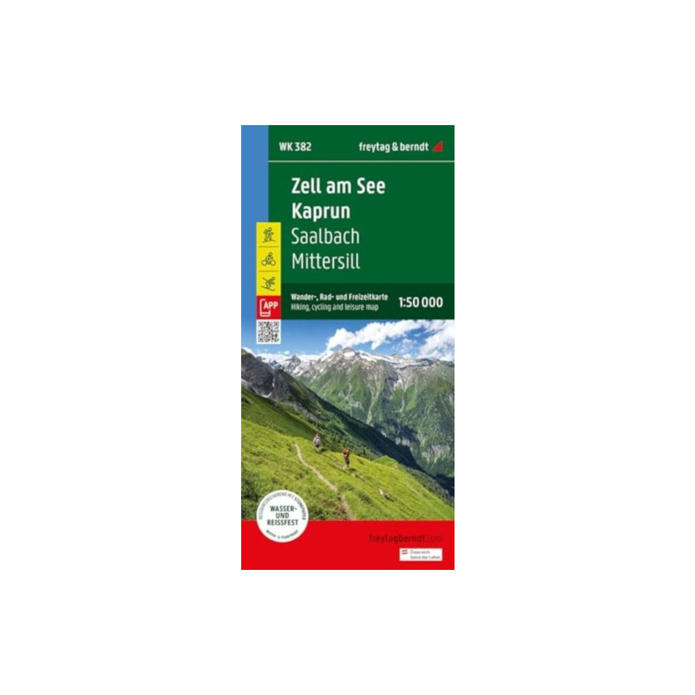 Produktbild för Zell am See Kaprum Hikin, Cycling & Leisure Map
