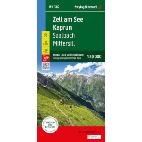 Freytag-Berndt Zell am See Kaprum Hikin, Cycling & Leisure Map