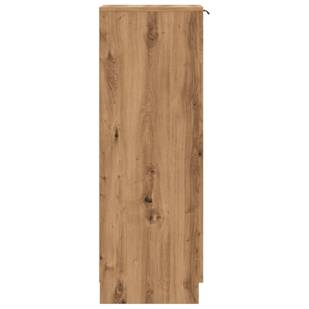 Produktbild för Skoskåp artisan ek 29,5x35x100,5 cm konstruerat trä