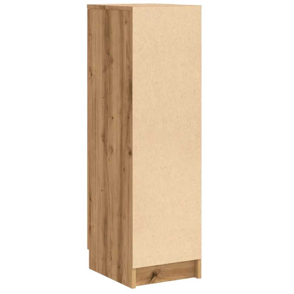 Produktbild för Skoskåp artisan ek 29,5x35x100,5 cm konstruerat trä