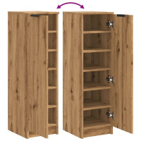 Produktbild för Skoskåp artisan ek 29,5x35x100,5 cm konstruerat trä