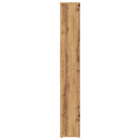 Produktbild för Bokhylla hantverksmässig ek 67x24x161 cm konstruerat trä