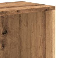 Produktbild för Bokhylla hantverksmässig ek 67x24x161 cm konstruerat trä