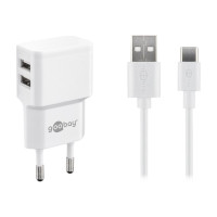 Produktbild för goobay USB-C charger set strömadapter - USB - 12 Watt