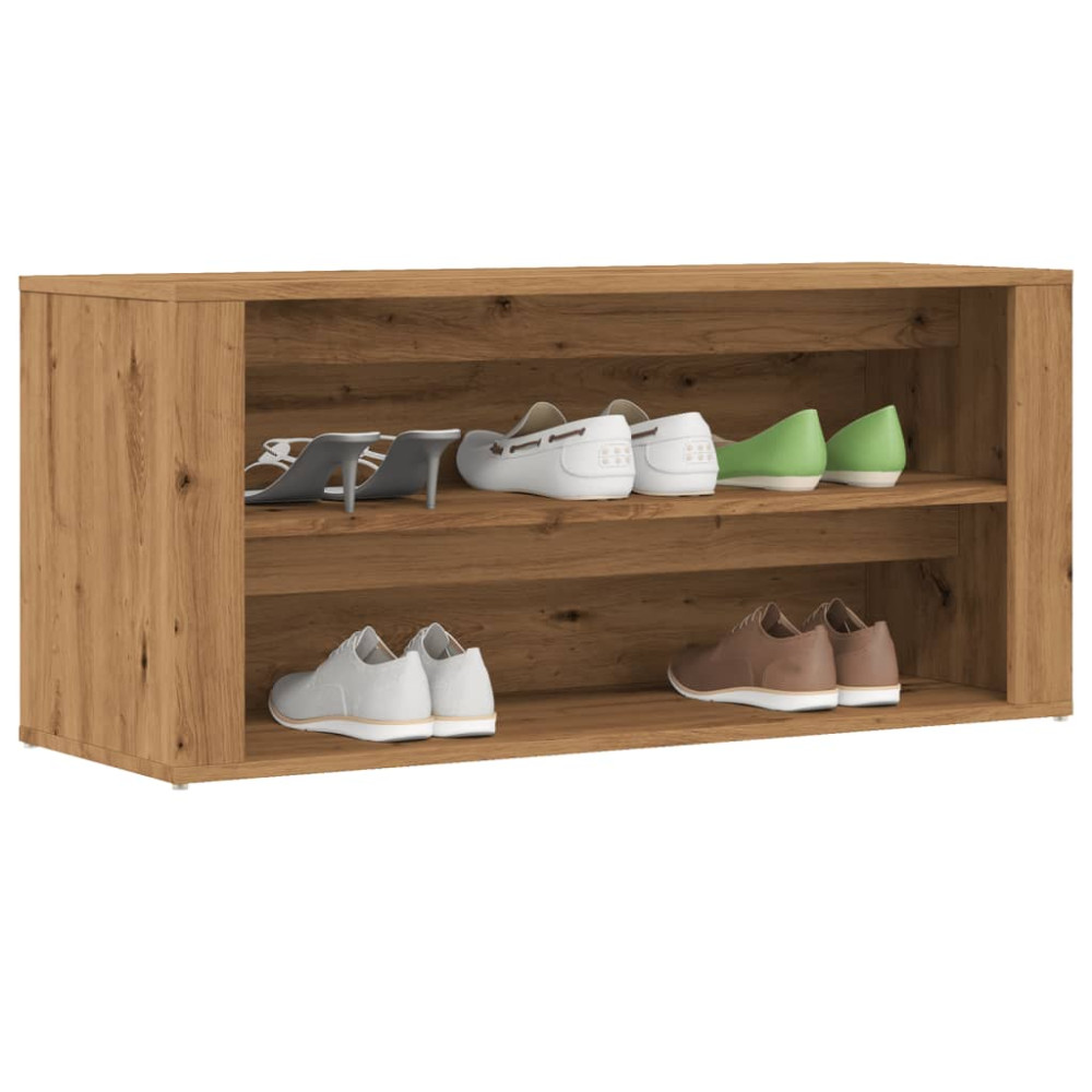 Produktbild för Skobänk artisan ek 100x35x45 cm konstruerat trä