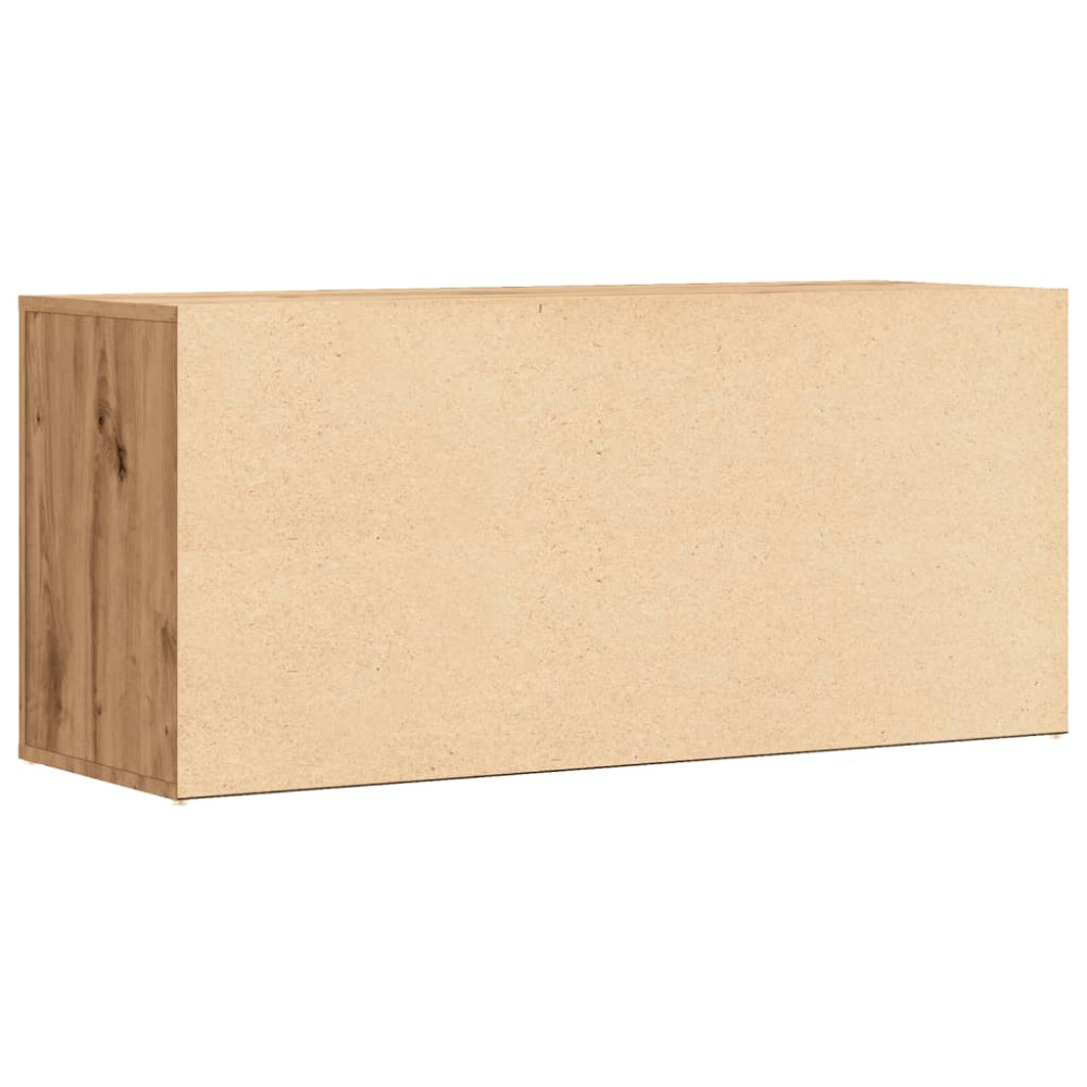 Produktbild för Skobänk artisan ek 100x35x45 cm konstruerat trä