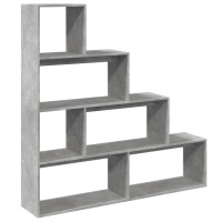 Produktbild för Bokhylla/Rumsavdelare 4 hyllor 143,5x29x143,5cm konstruerat trä