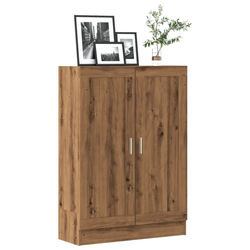 Produktbild för Bokhylla artisan ek 82,5x30,5x115 cm konstruerat trä