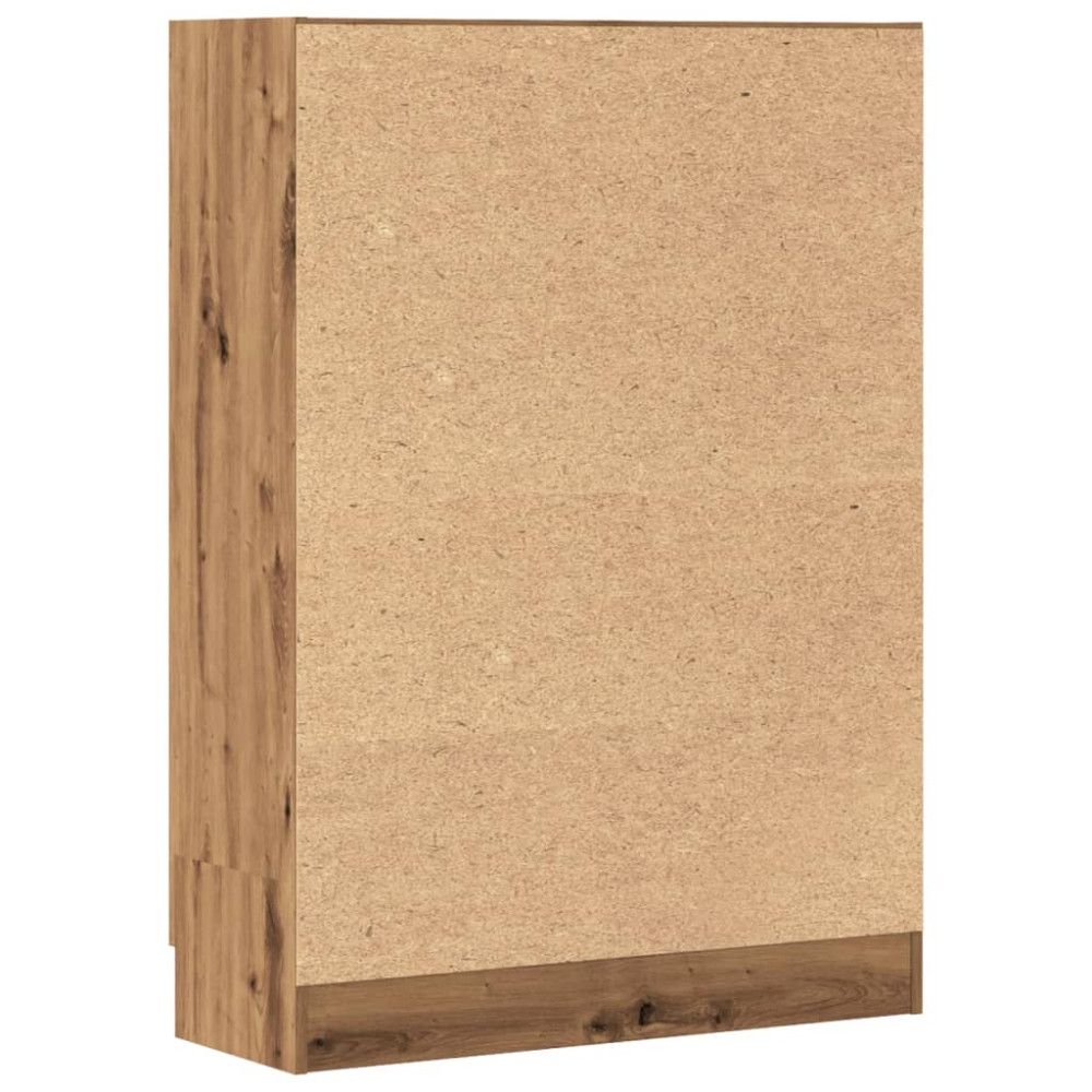 Produktbild för Bokhylla artisan ek 82,5x30,5x115 cm konstruerat trä