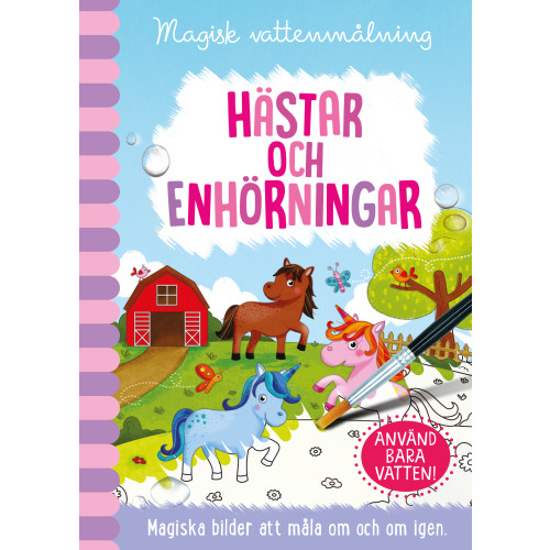 Magisk vattenmålning. Hästar och Enhörningar , Jenny Copper (bok, spiral)