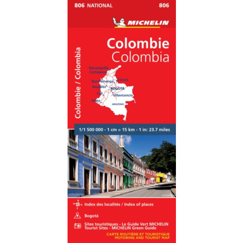 Michelin Editions Des Voyages Colombia - Michelin National Map 806