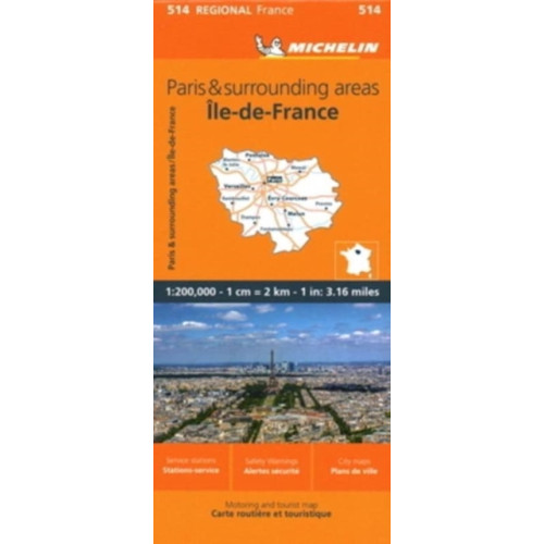 Michelin Editions Des Voyages Ile-de-France - Michelin Regional Map 514