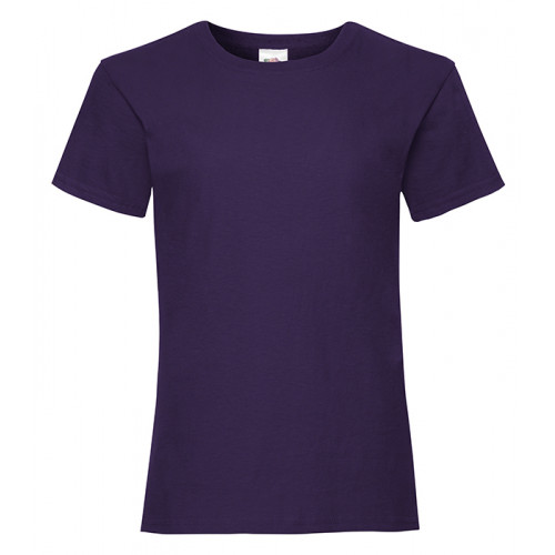 Fruit of the Loom Girls Valueweight T Purple