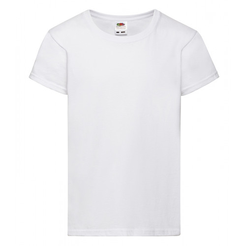 Fruit of the Loom Girls Valueweight T White