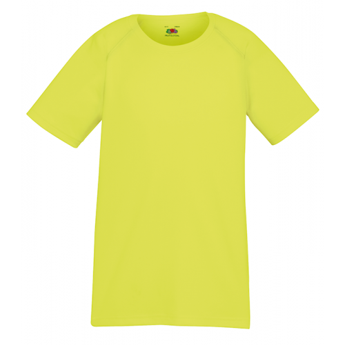Fruit of the Loom Kids Performance T XK Bright Yellow